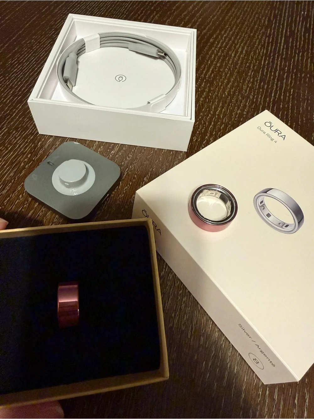 Oura Ring Gen4 Silver Size 8